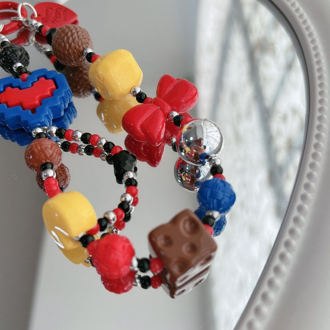 Playful Beaded Charm Keychain Kalsten 1790135504