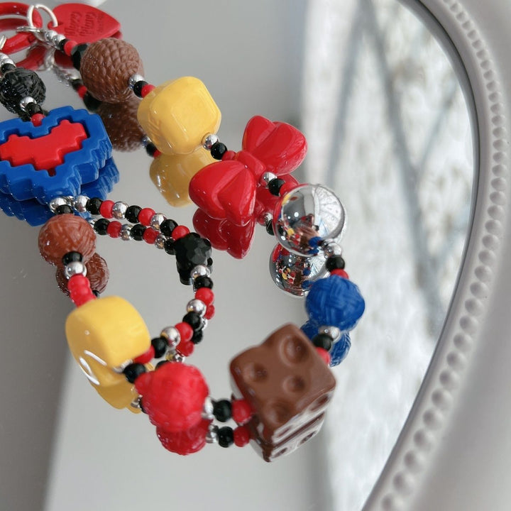 Playful Beaded Charm Keychain Kalsten 1790135504