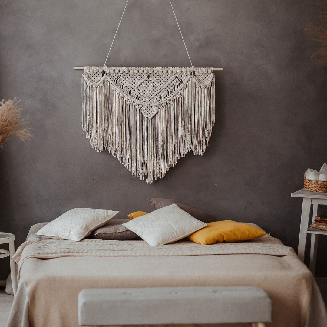 Macrame Wall Tapestry with Artistic Fringes Kalsten