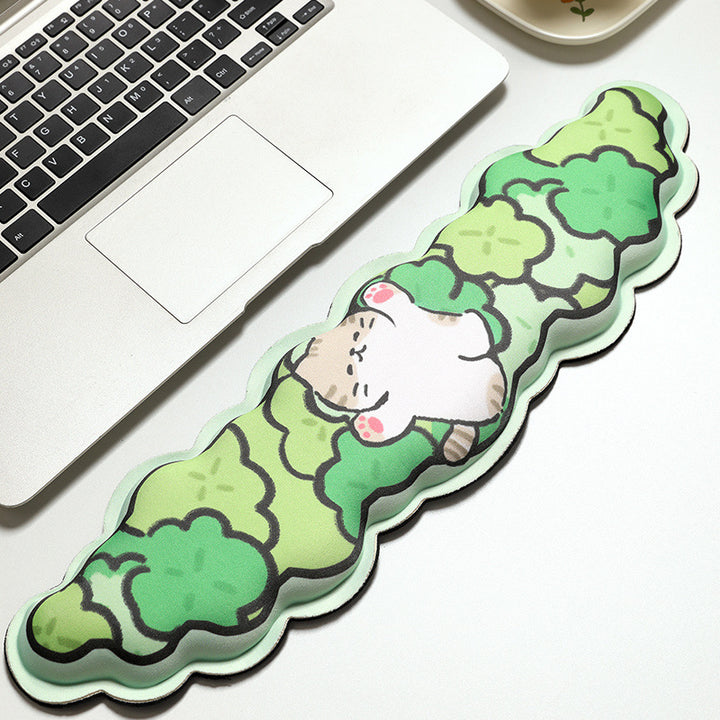 Cute Cat-Themed Ergonomic Mouse Pad