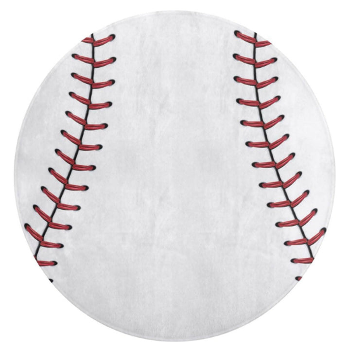 Baseball Round Area Mat