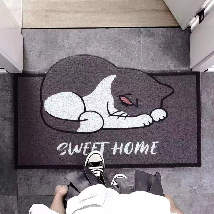 Cat-Themed Decorative Floor Mat for Home