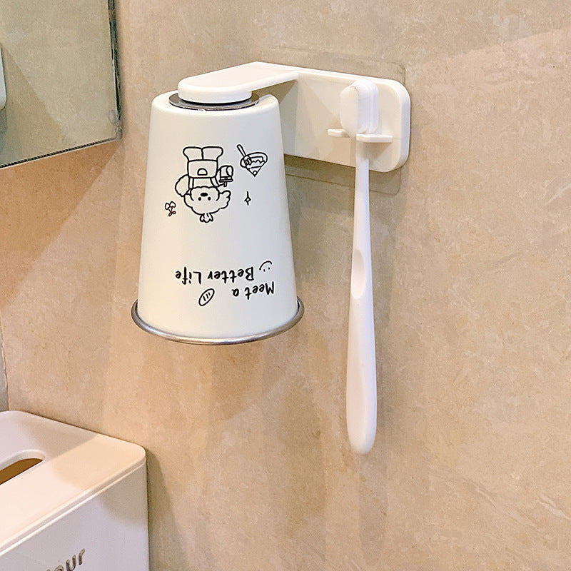 Wall-mounted toothbrush holder with playful design Kalsten