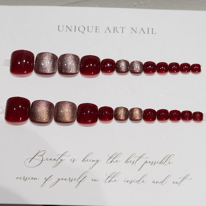 Glamorous Glittered Pedicure Nail Art