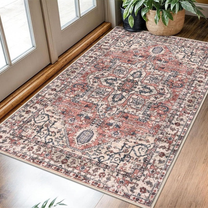 Elegant Vintage-Inspired Area Rug