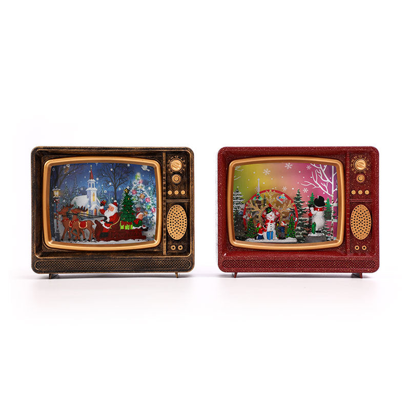 Decorative LED Lantern with Santa Figurine Kalsten