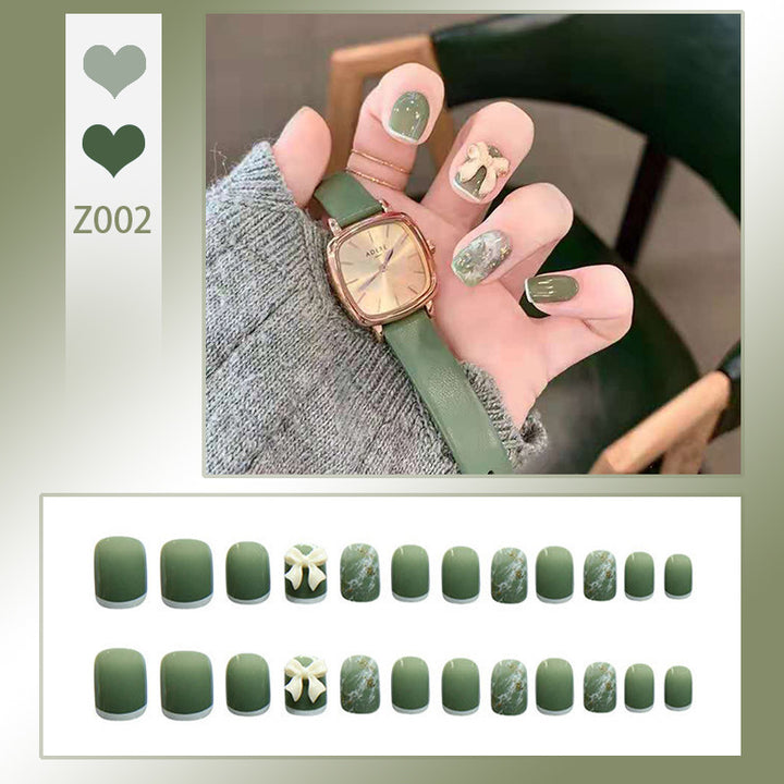 Premium Marble Press-On Nail Set