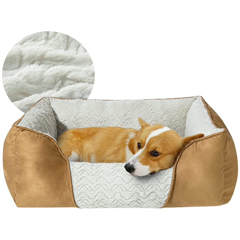 Cozy Orthopedic Plush Dog Bed