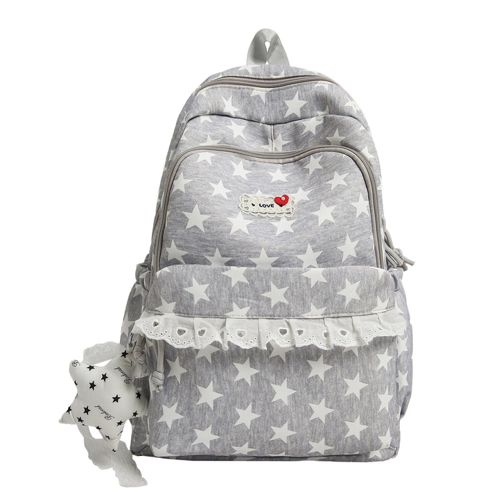 Trendy Star-Print School Backpack Kalsten