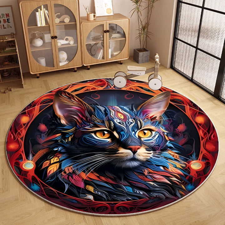 Artistic Round Area Rug Kalsten