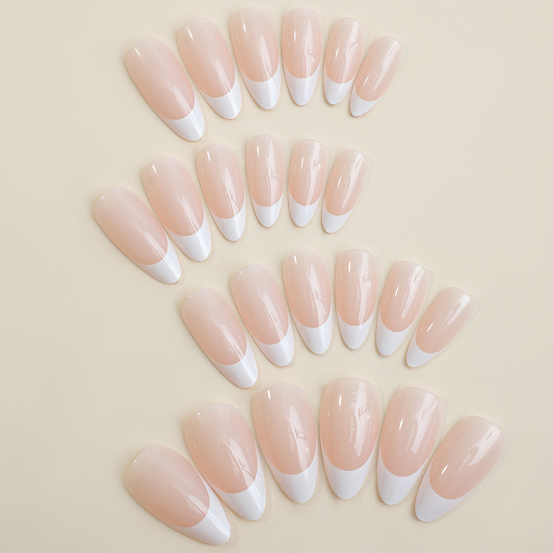 Press-On Nail Set with French Tip Design Kalsten