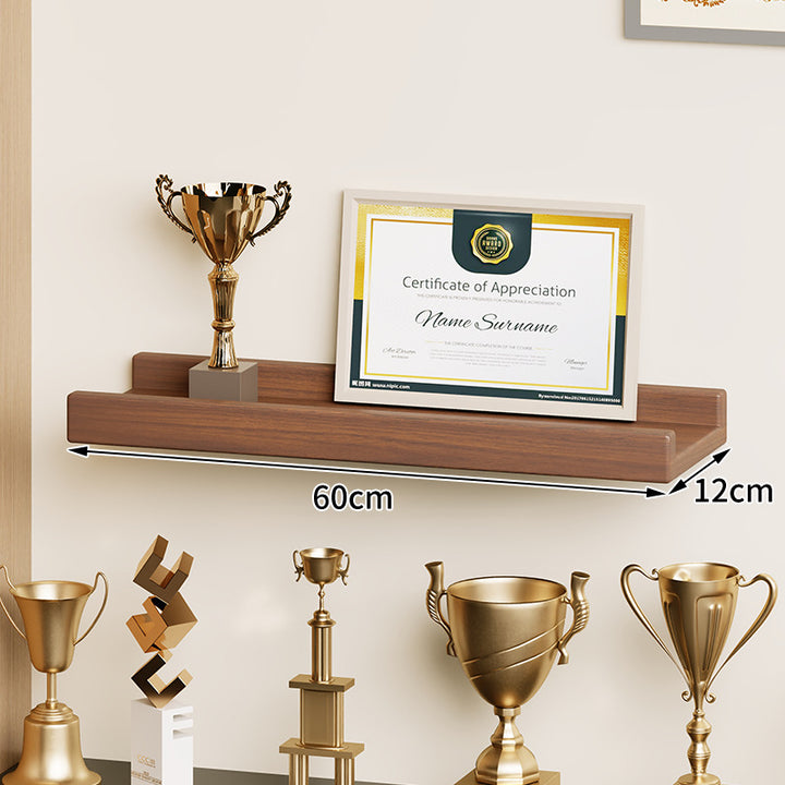 Wall-Mounted Floating Display Shelf Lacquered High-Gloss MDF
