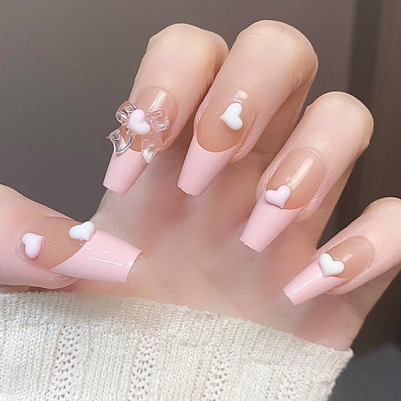 Stylish Press-On Nail Tips with Leopard Design Kalsten