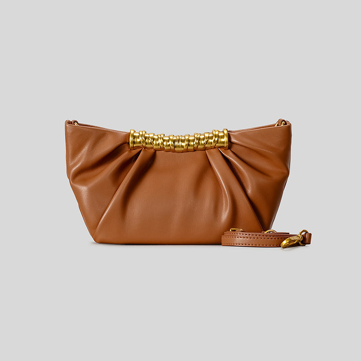 Elegant Leather Folded Clutch