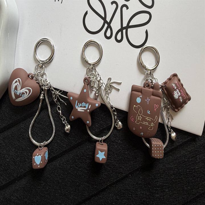 Playful Star-Themed Key Charm Kalsten