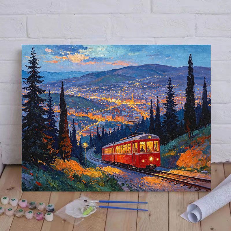 Mountain Scenery Canvas Art Kalsten