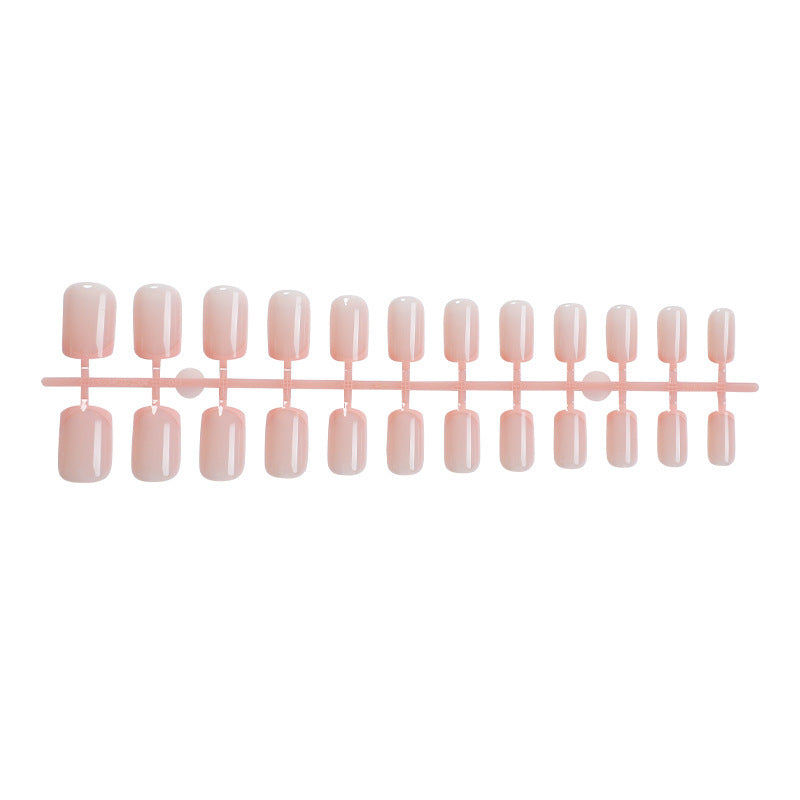 Artificial nail set with elegant French design and sparkling accents Kalsten
