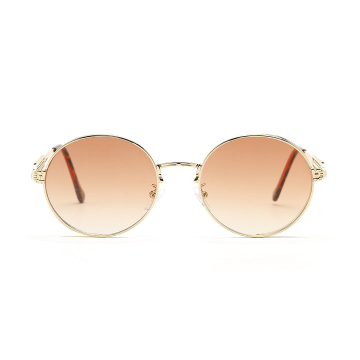 Women's round vintage sunglasses with exclusive metal frame Kalsten