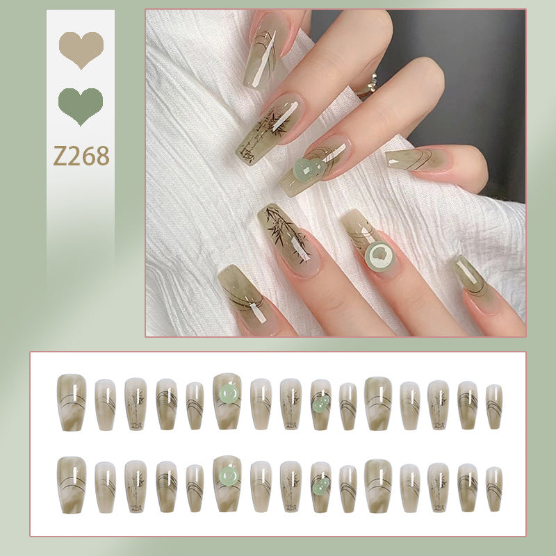 Artificial nails with modern geometric design Kalsten