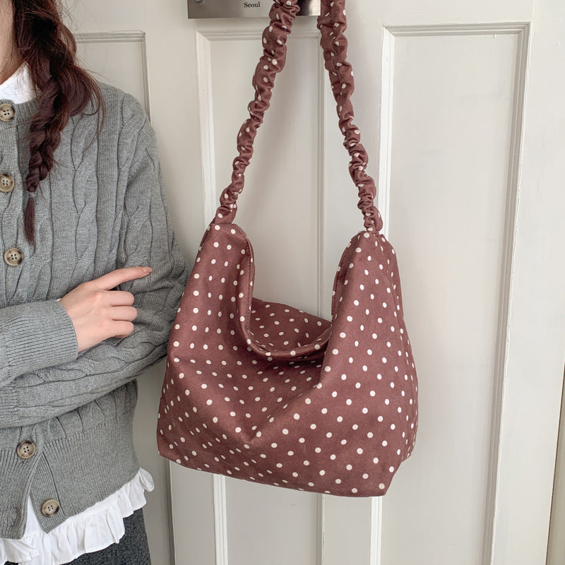 Polka Dot Hobo Bag