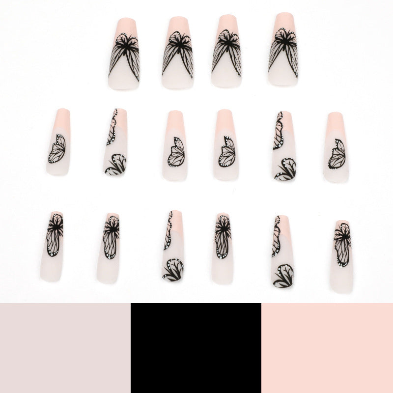 Artistic Nail Art with Butterfly Design Kalsten