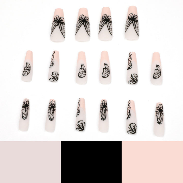 Artistic Nail Art with Butterfly Design Kalsten