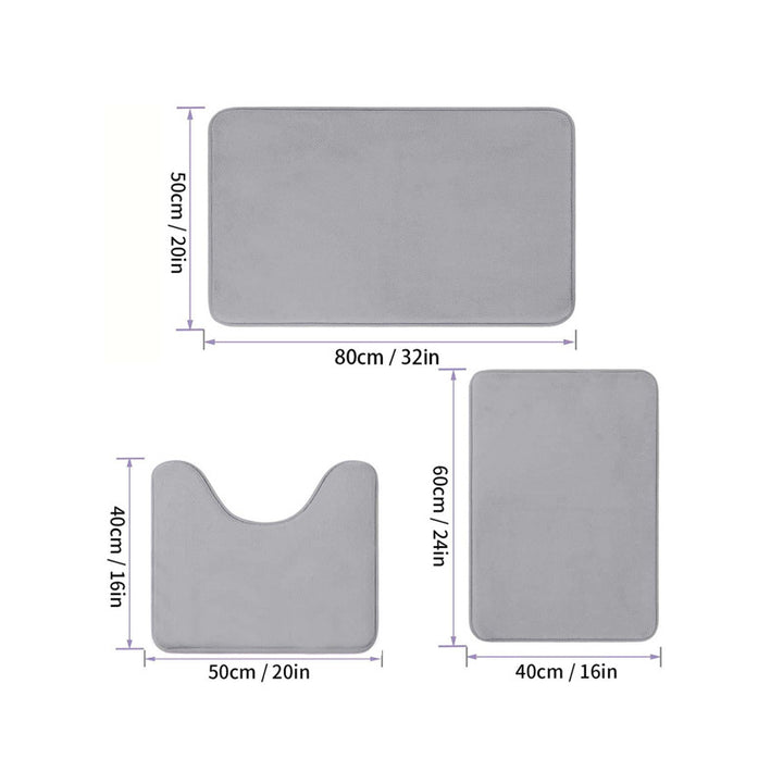 Bathroom Rug Set Kalsten