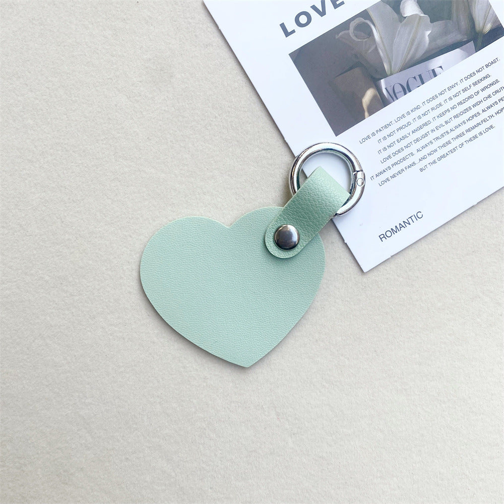 Leather Heart-Shaped Keychain kalsten