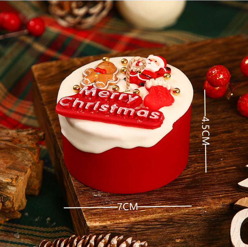 Christmas Decorative Trinket Box with Festive Sculpted Lid