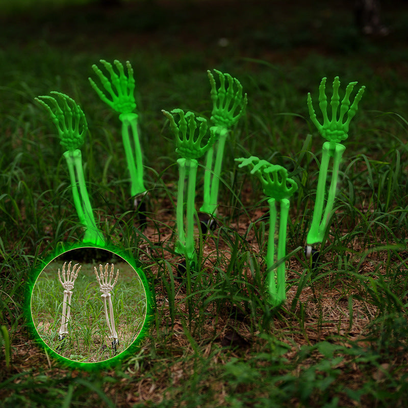 Glow-in-the-Dark Skeleton Hand Garden Stake Kalsten