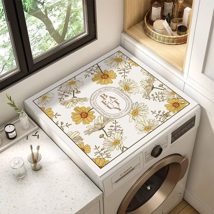 Decorative Floral Laundry Counter Mat Kalsten