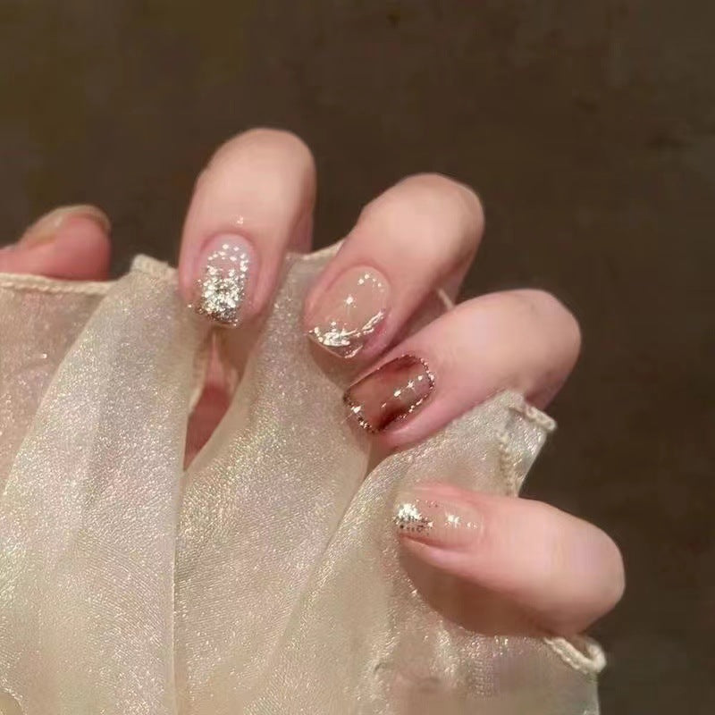 Glamorous Glittery Press-On Nail Set