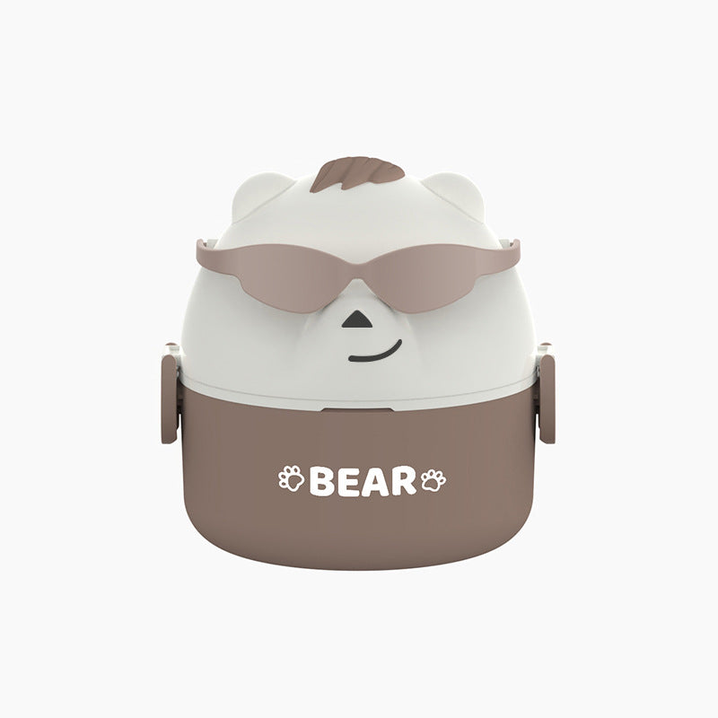 Cute Bear-Themed Stackable Lunch Box