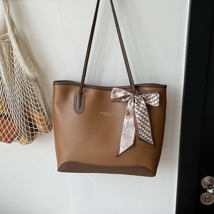 Elegant Faux Leather Tote Bag