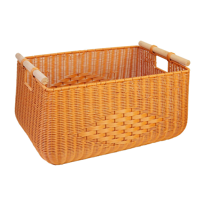 Versatile Rectangle Woven Storage Basket Kalsten