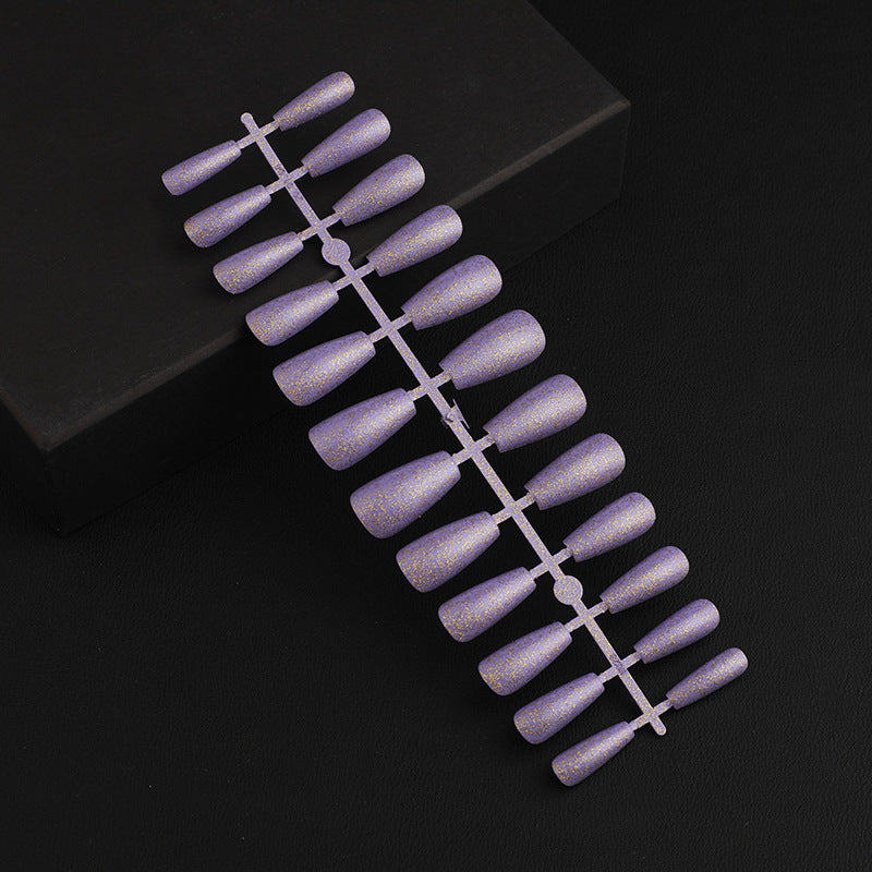 Artificial Nail Set with Elegant Glitter Effect Kalsten