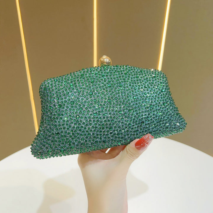 Rhinestone-Studded Evening Clutch