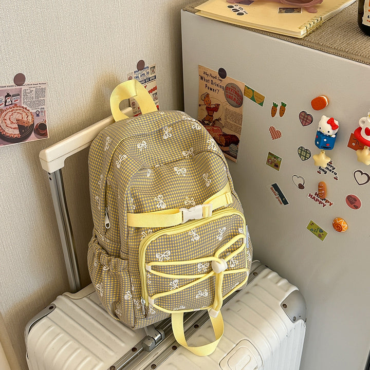 Charming Bow-Embellished Casual Backpack Kalsten