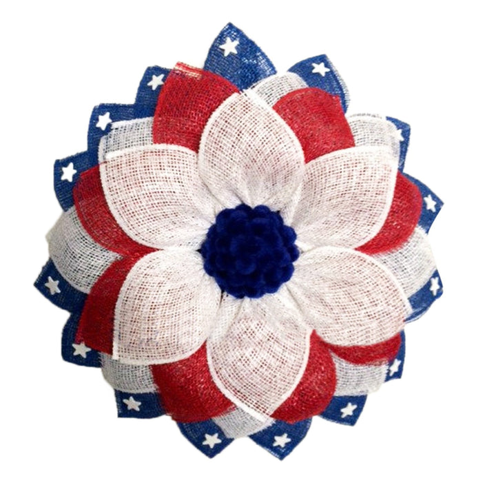 Patriotic Decorative Flower Brooch