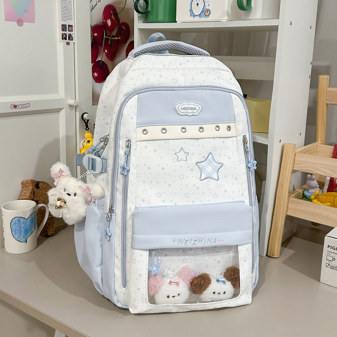 Transparent Pocket Backpack Kalsten