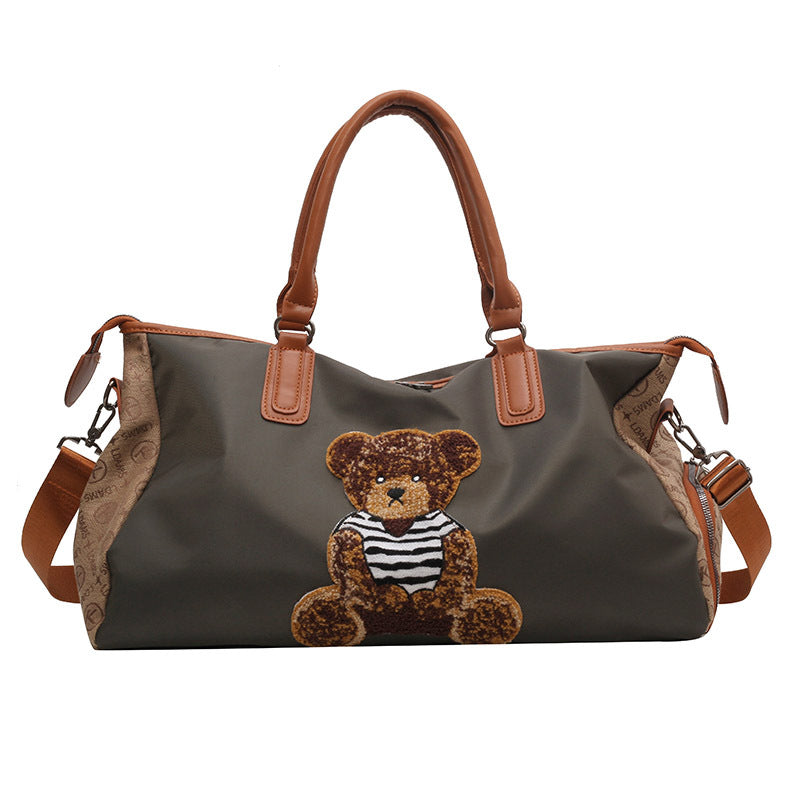Stylish Cat Printed Weekend Duffle Bag