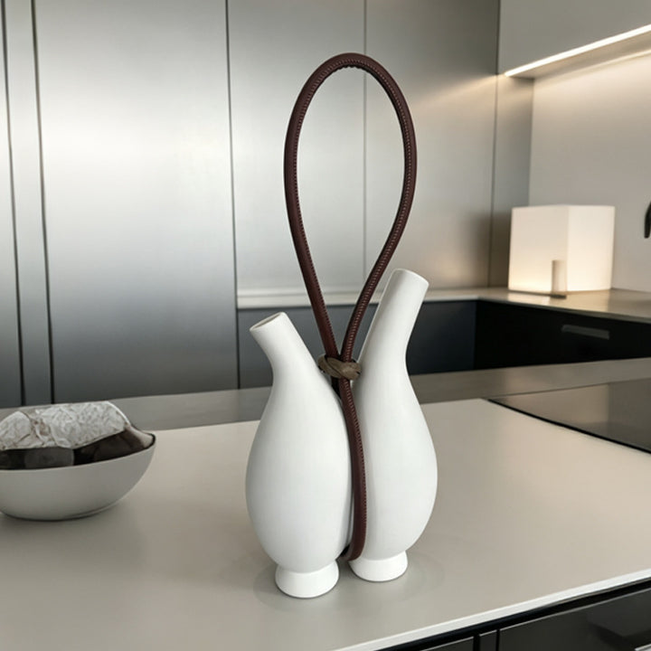 Artistic Double Spout Decorative Vase