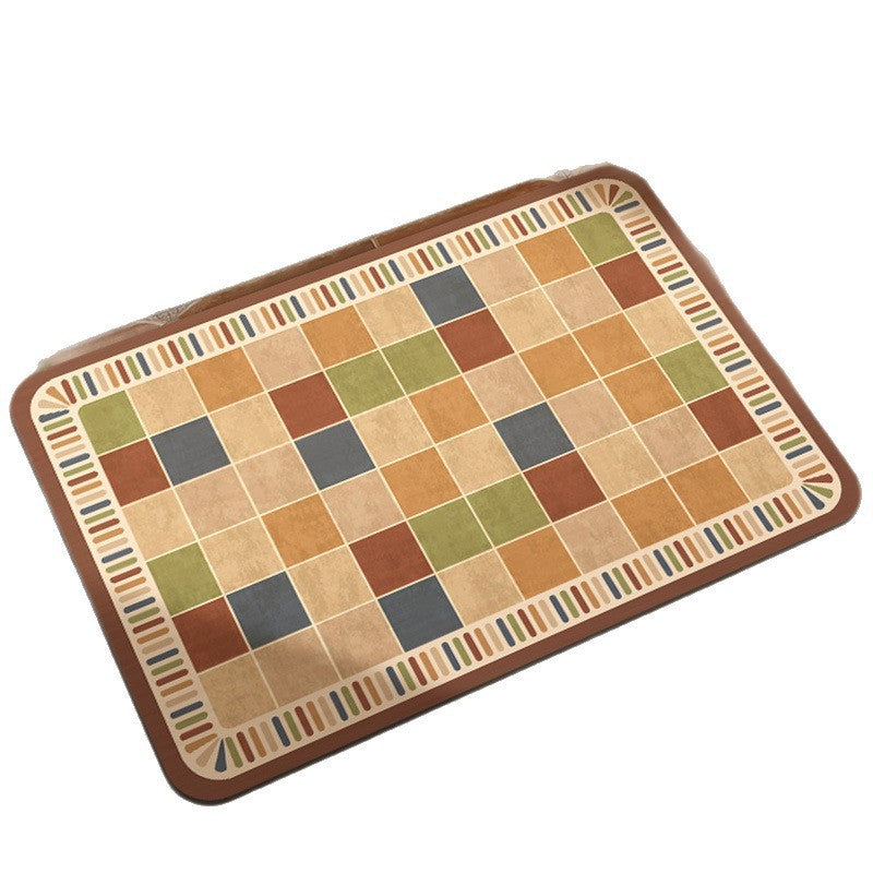 Colorful Patchwork Design Floor Mat Kalsten