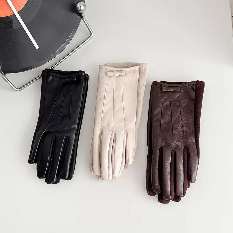 Elegant Leather Touchscreen Gloves Kalsten
