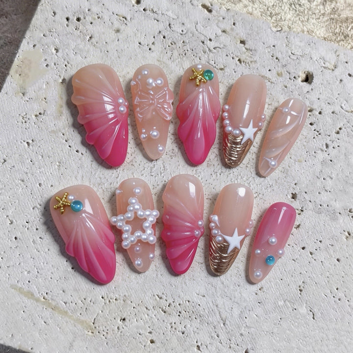 Decorative 3D Nail Art Tips Set