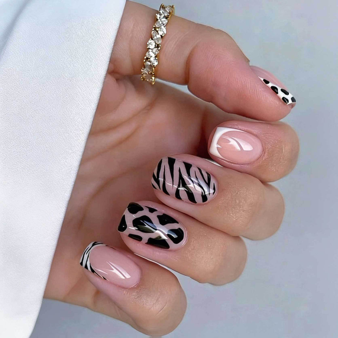 Animal Print Nail Art Design