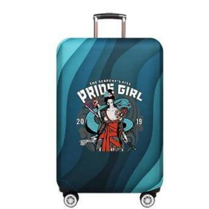 Unisex Hard Shell Luggage with Creative Bear Design Graphic Kalsten