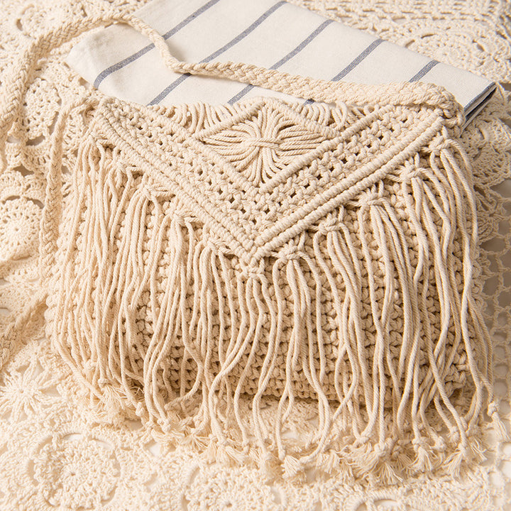 Hand-knotted Macrame Shoulder Bag Kalsten