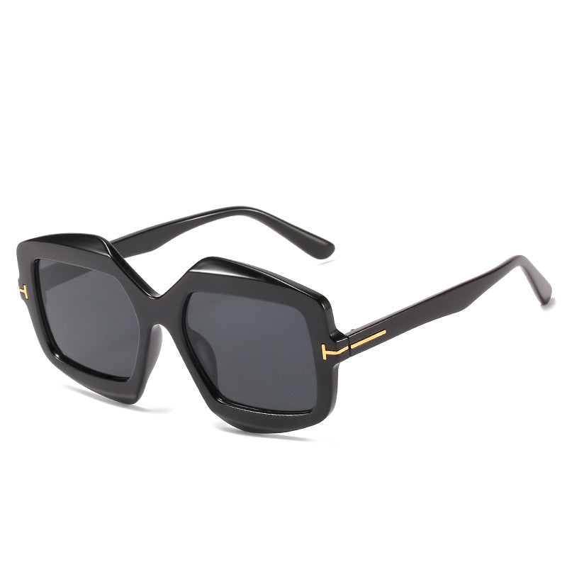 Bold Patterned Hexagonal Sunglasses Kalsten
