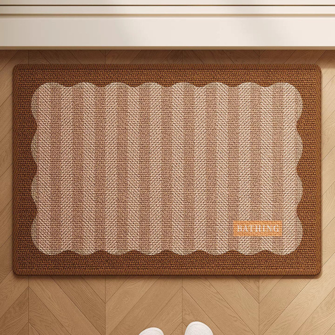 Decorative Bath Rug with Whimsical Dog Design